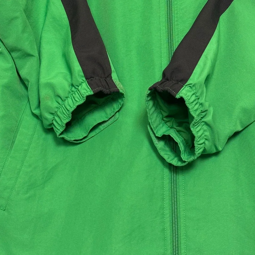 Nike Tracksuit Set Windbreaker Jacket‎ Pants Silver Tag Y2K Green Poly Warp L